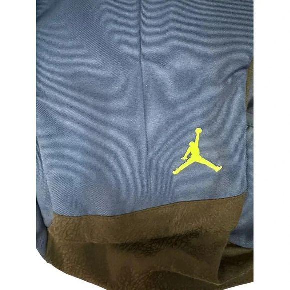Nike Air Jordan Jumpman Blue School Backpack Laptop Book Bag - Picture 4 of 9